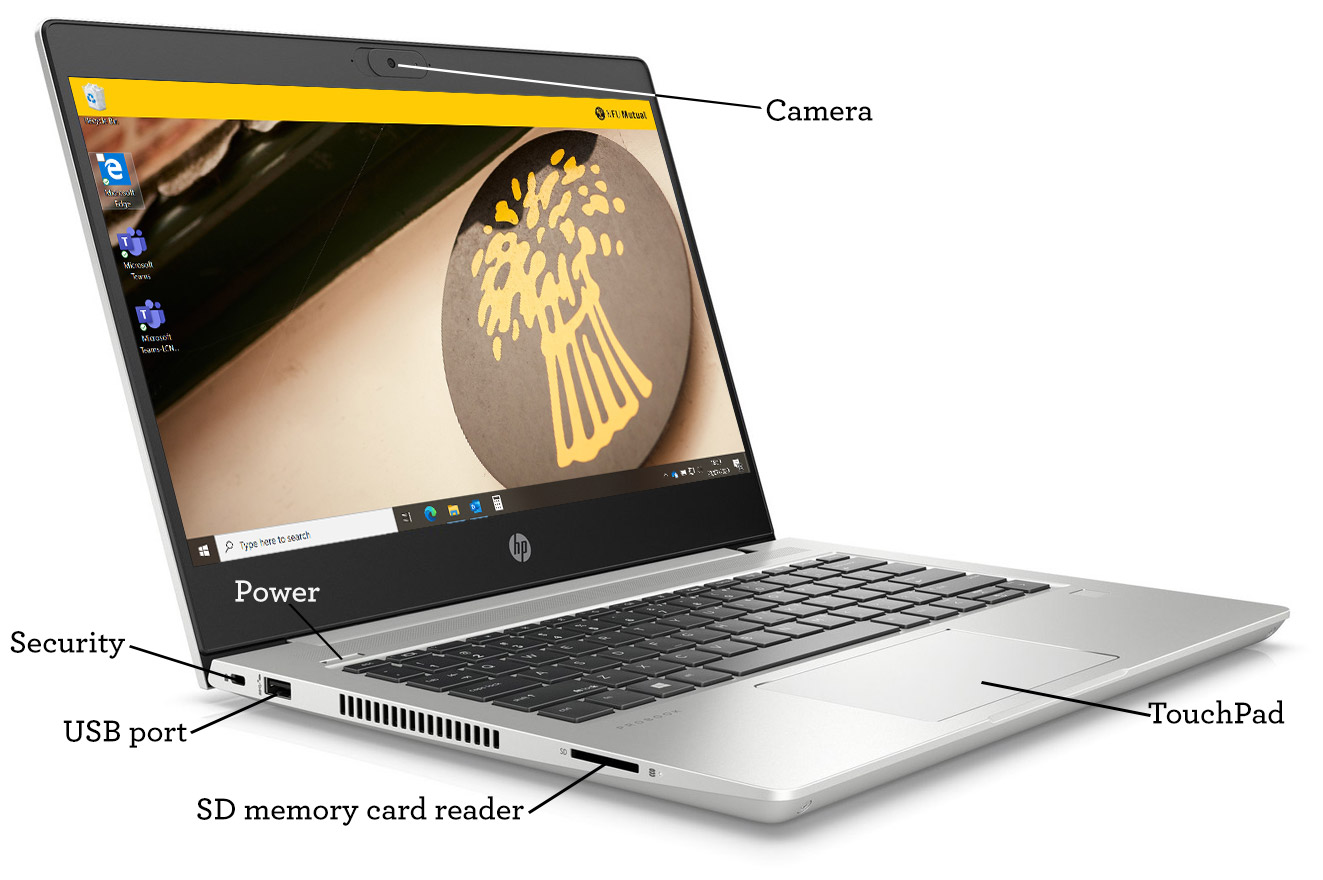 Left edge of device