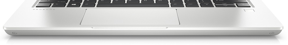 The TouchPad in front of the keys on the keyboard